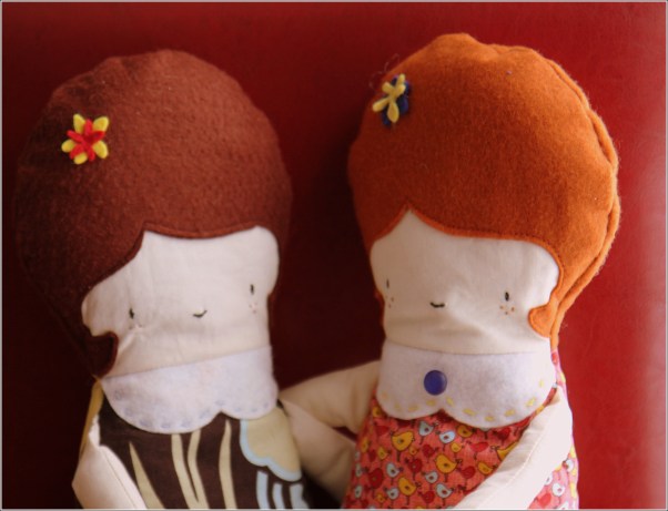 2 Girl Dolls for Sewn In Vermont©