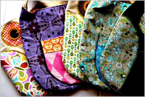 Versatile, Colorful Owl Tote Bags